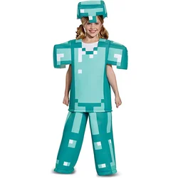 Hot Games My World Holiday Party Cosplay Clothing Toys MC Children's Set Diamond Armor Creeper Alex Series Gifts