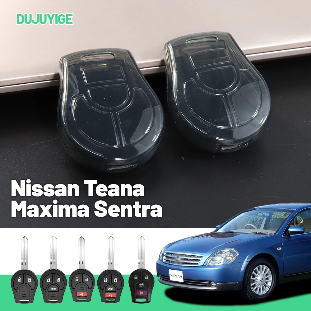 

Clear TPU Car Key Case For Nissan Teana Maxima Sentra Sylphy Titan Cima Key Fob Cover Protector Shell Auto Accessories