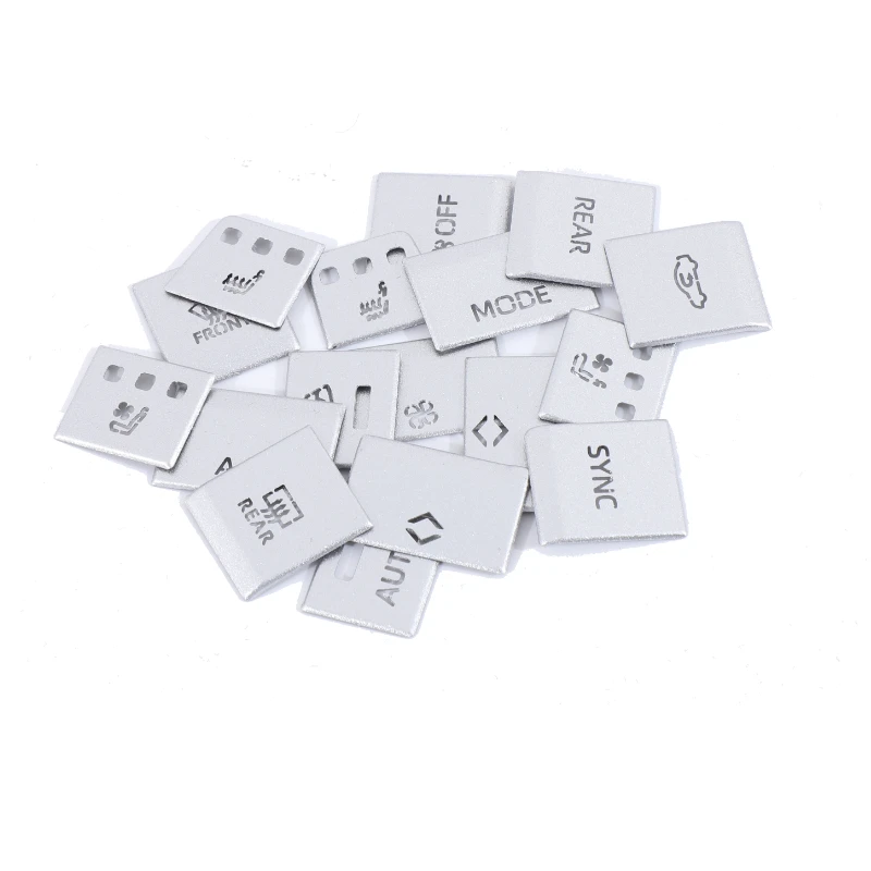 

Stainless Steel Silver Car Air Conditioning Button Cover Sticker Car Accessories For Toyota Land Cruiser Prado 250 LC250 2024-25