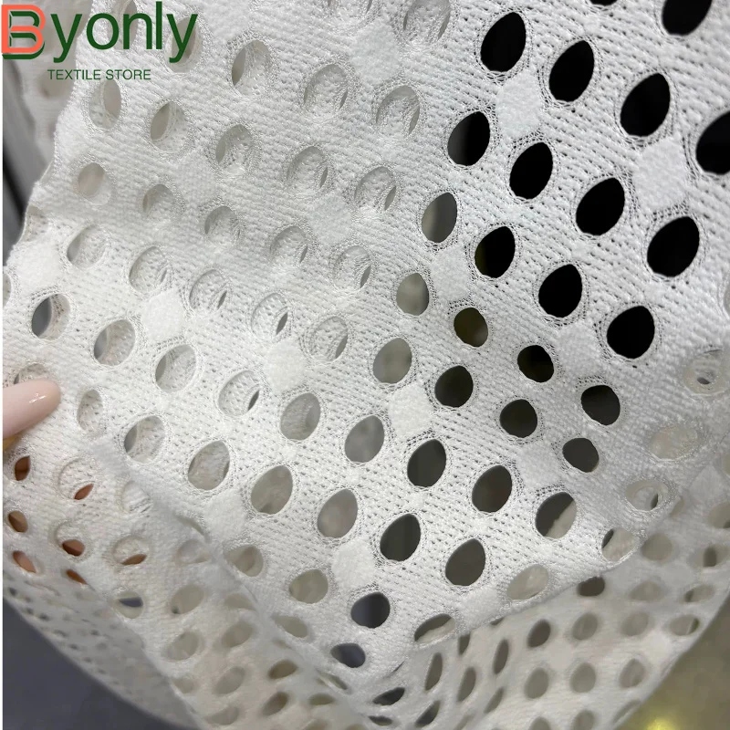 White Dot Hollowed Out Gauze White Gauze Curtains for Living Room Bedroom French Window Bay Window Custom Partition Curtain