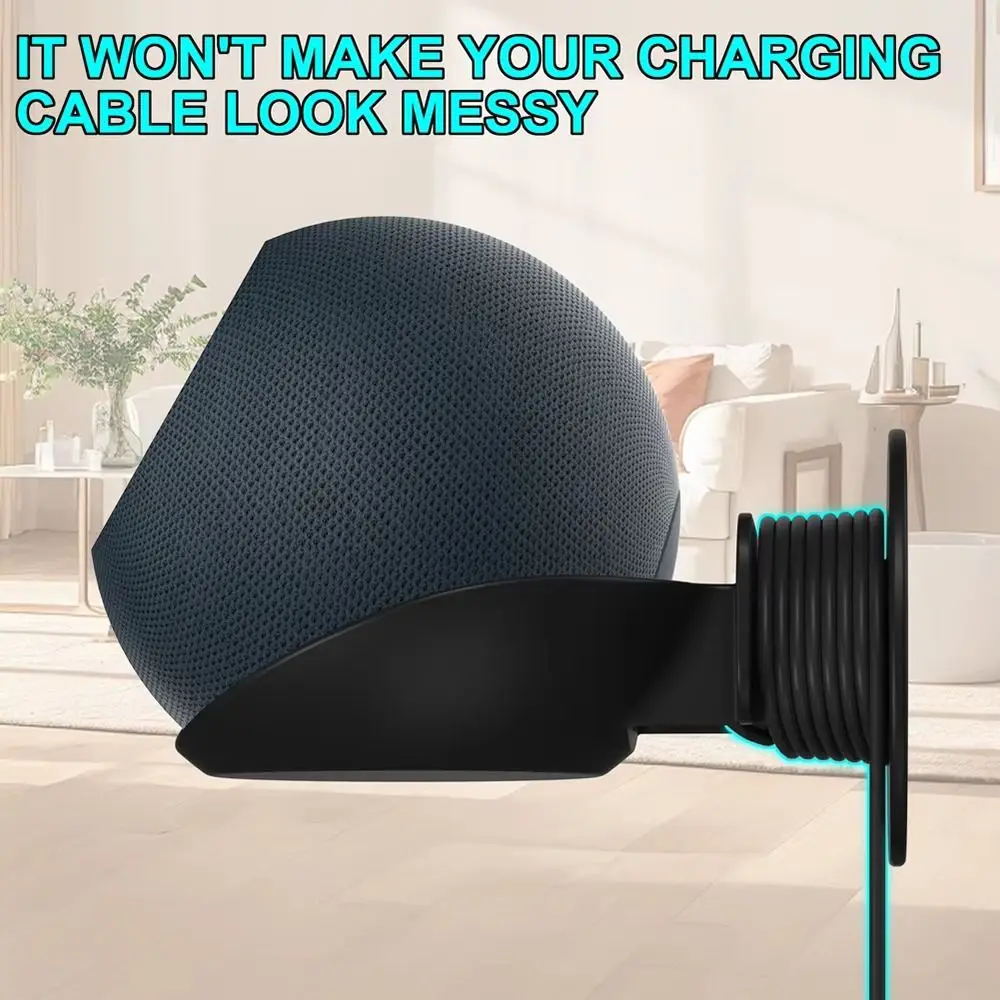 1Pcs ABS Speaker Wall Mount Bracket Space Saving Wall Mounted Speaker Holder Stand Easy Installation White Black