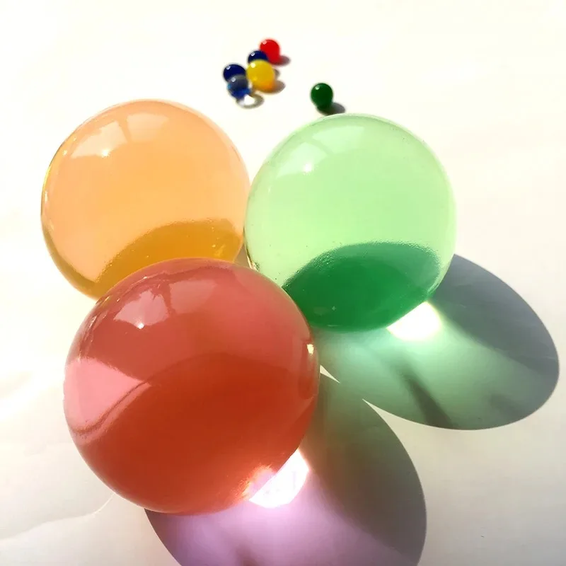 80 قطعة تمرغ 9-12 مللي متر كبير كريستال التربة هيدروجيل هلام الاطفال لعبة حبات المياه تزايد Orbiz كرات الماء ديكورات منزلية للزفاف