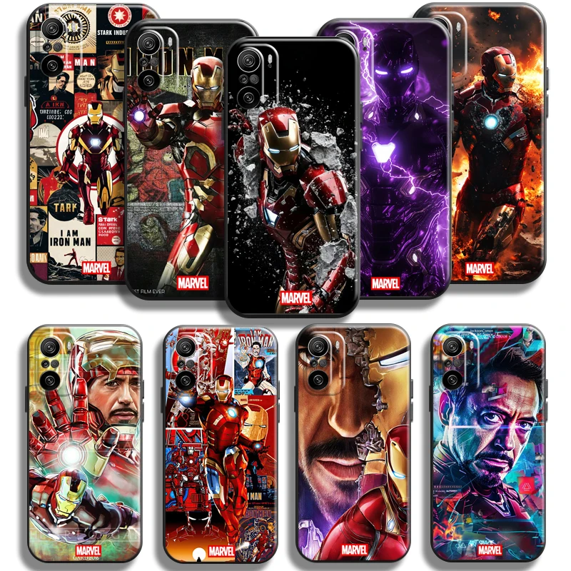 

Marvel Iron Man Avengers For Xiaomi Redmi K70 K60 K60E K50 K50i K40 Gaming Ultra K40S K30 K30S K20 Pro Phone Case Coque
