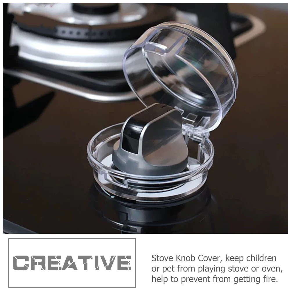 

8pcs Stove Knob Covers Child Safety Guard Universal Gas Stove Protective Cover Baby Proof Lock Heat Resistant Kitchen Safety