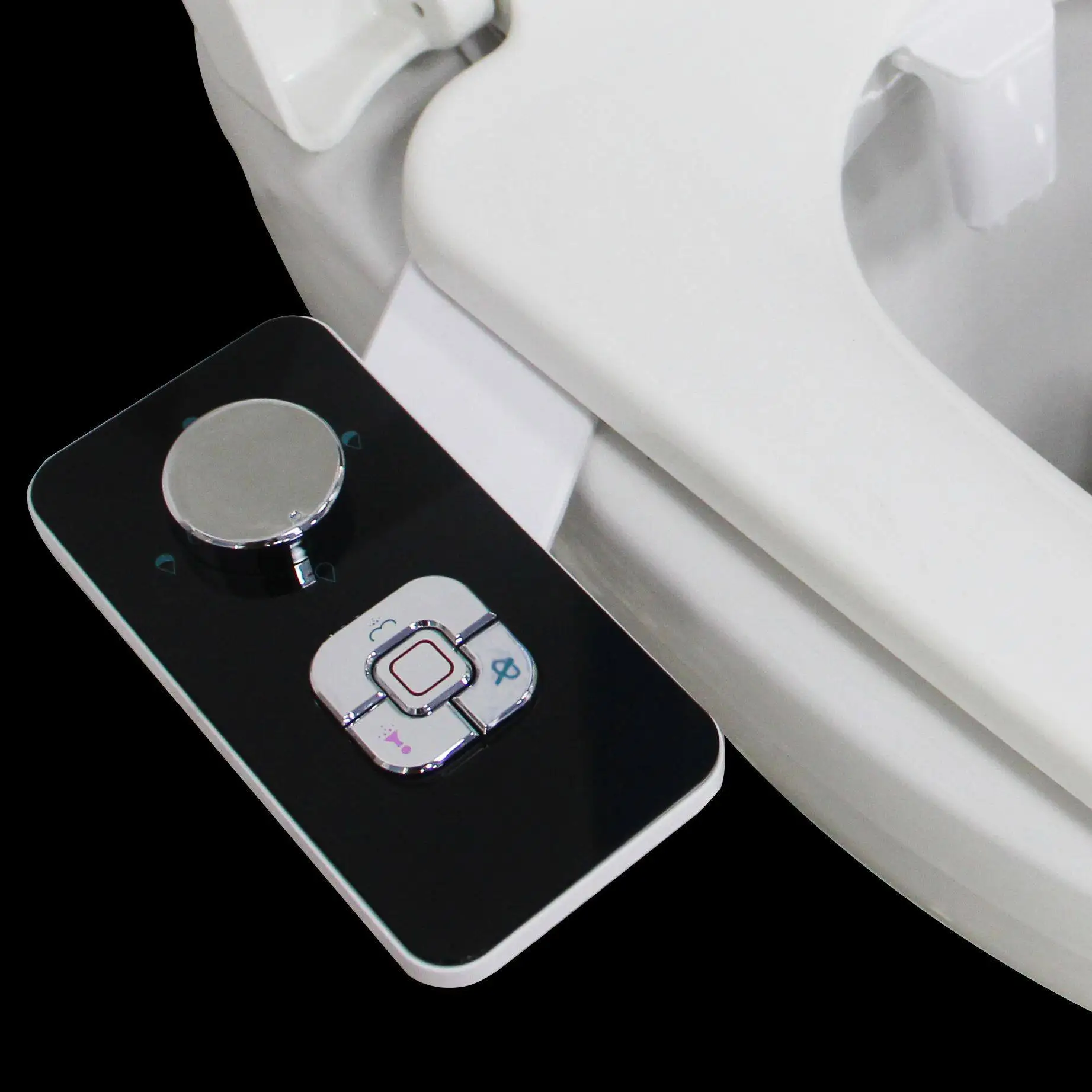 Non-electric bidet, dual nozzle, simple intelligent toilet seat, single cold water feminine wash