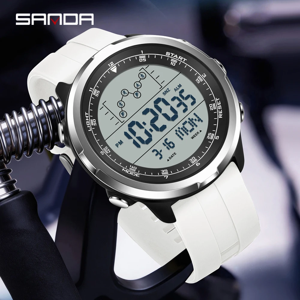 

SANDA Digital Watch Men's Military Army Sports Watch Top Brand Luxury LED Stopwatch Waterproof Men's Electronic Clock Gift 9092