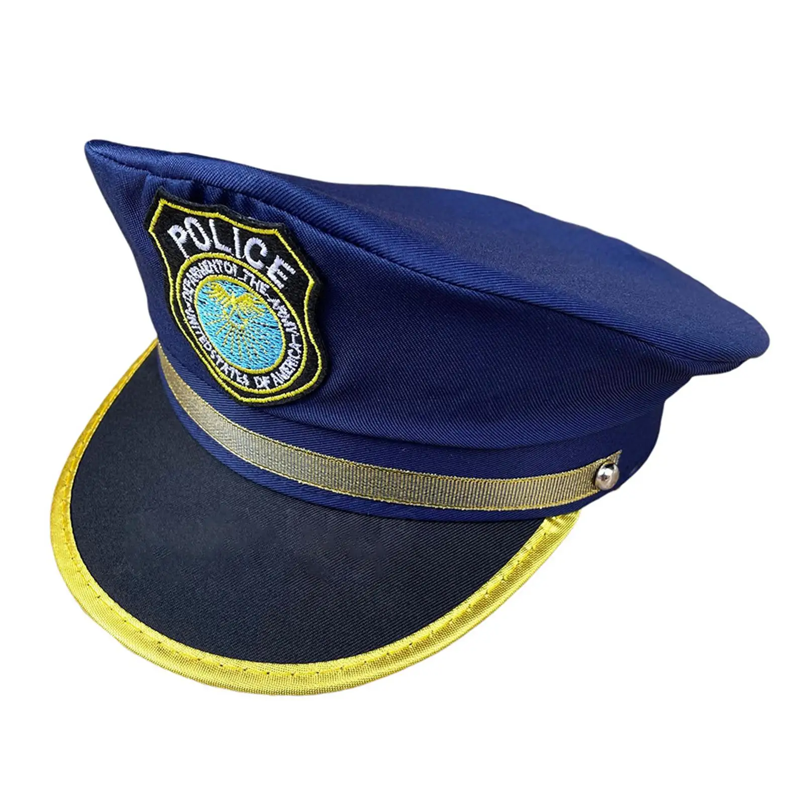 Children Police Hat Kids Cap Headgear Kids Costume Police Hat for Carnival Holiday Stage Performance Birthday Fancy Dress