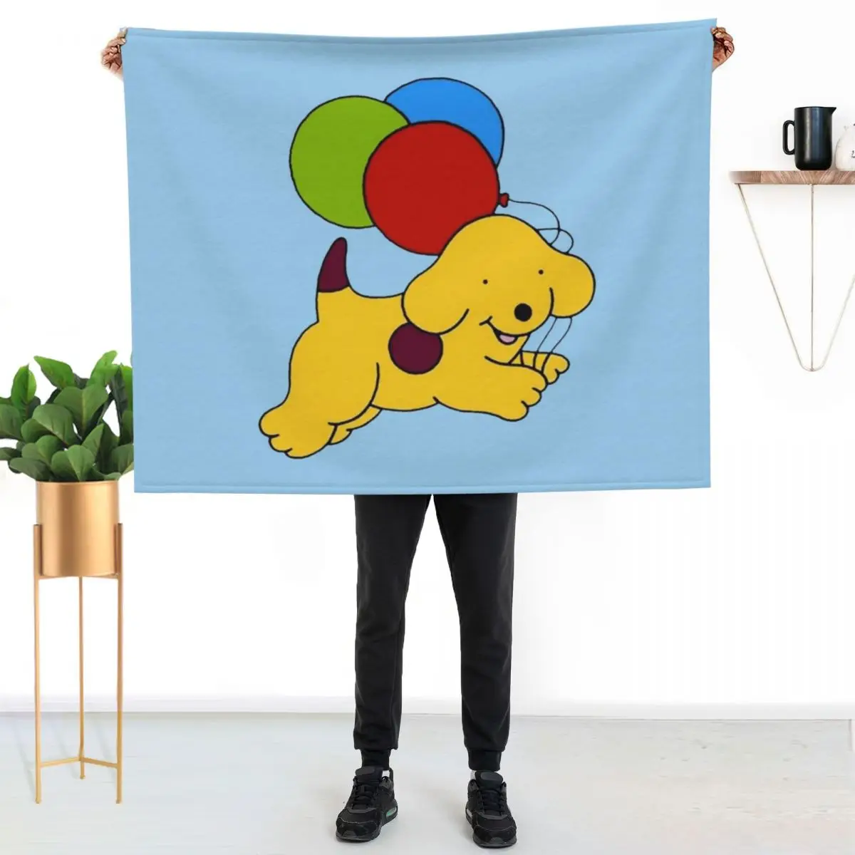 Spot the dog Throw Blanket blankets ands funny gift Soft Plaid Custom bed plaid Summer Blankets