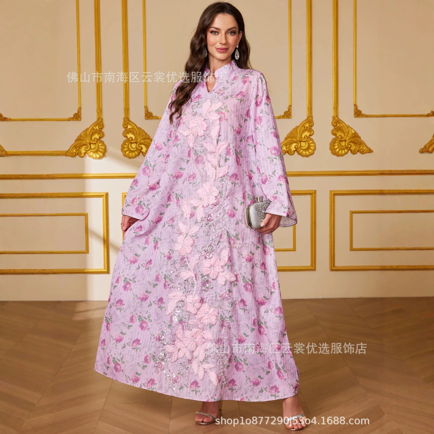 

Dresses Eid Abaya Women Muslim Party Flowers Abayas Long Dress Morocco Robe Ramadan Dubai Kaftan Islam Vestidos Jalabiya 2026