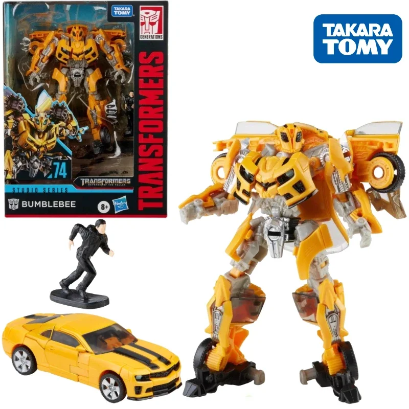 

In Stock Takara Tomy Transformers SS Series Normal Number SS-74 D Class Bumblebee & Sam (ROTF) Robot Collection Children's Toys