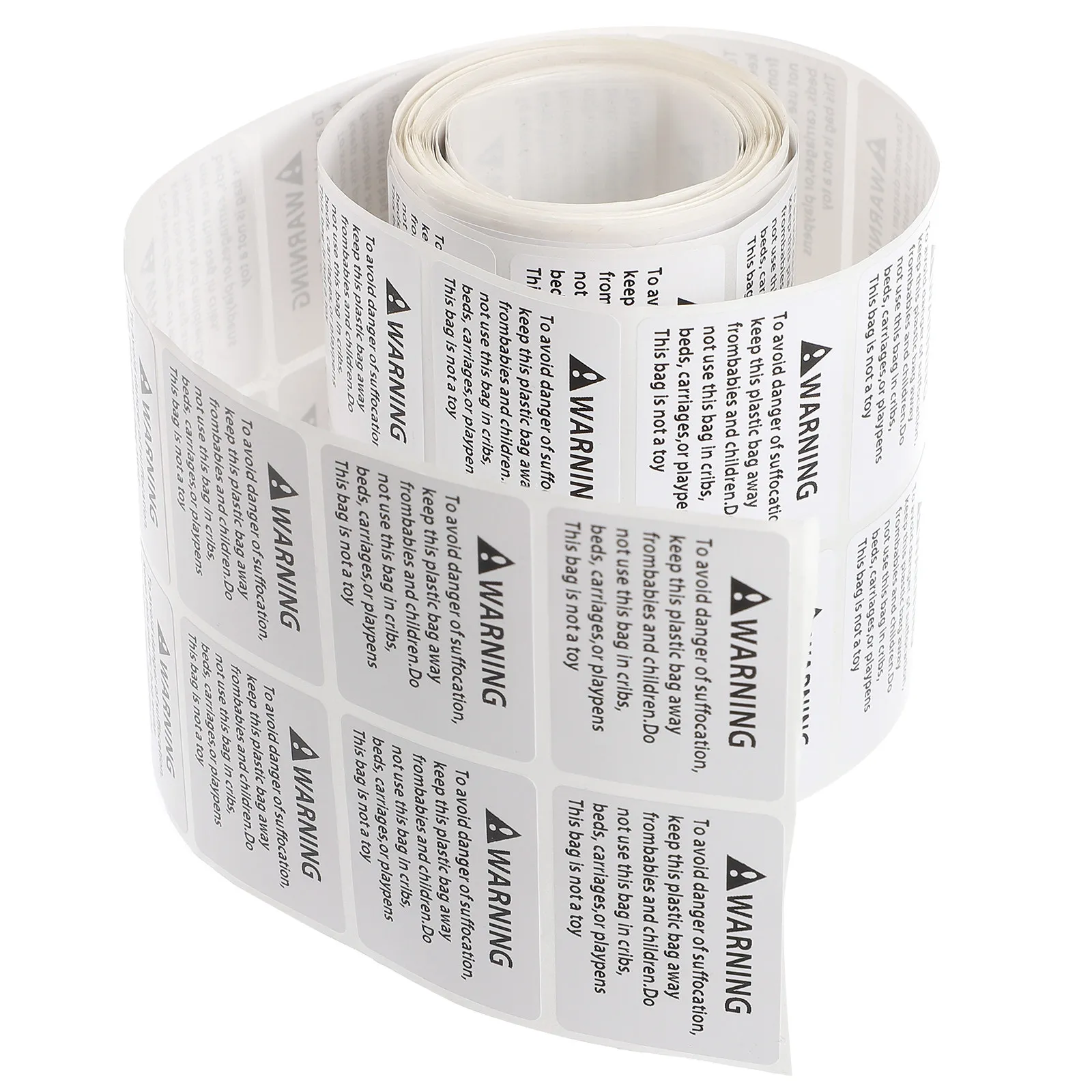

500Pcs Suffocation Warning Labels Heavy-Duty Adhesive Choking Warning Stickers for Plastic Packing Bags Safety Compliance
