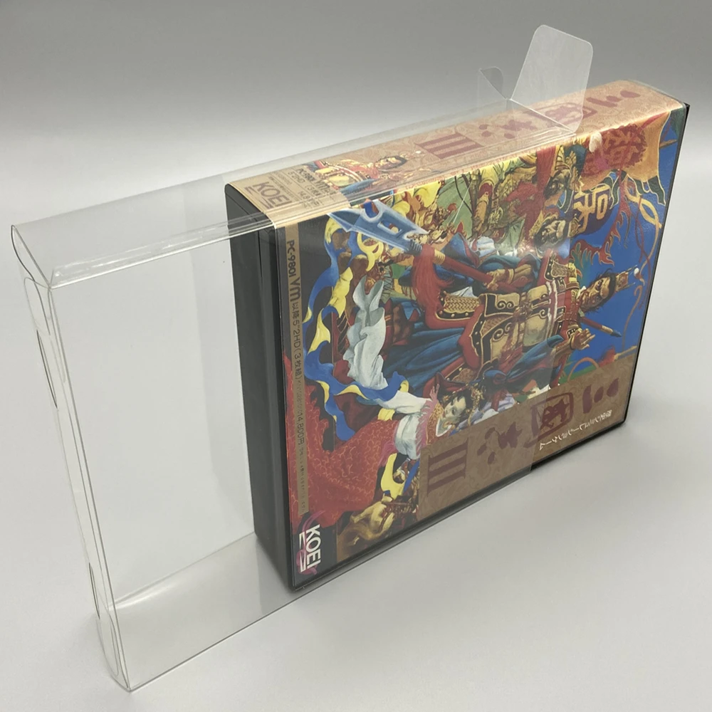 Transparent Box Protector For KOEI TECMO/Romance of the Three Kingdoms 3 Collect Boxes Game Shell Storage Clear Display Case