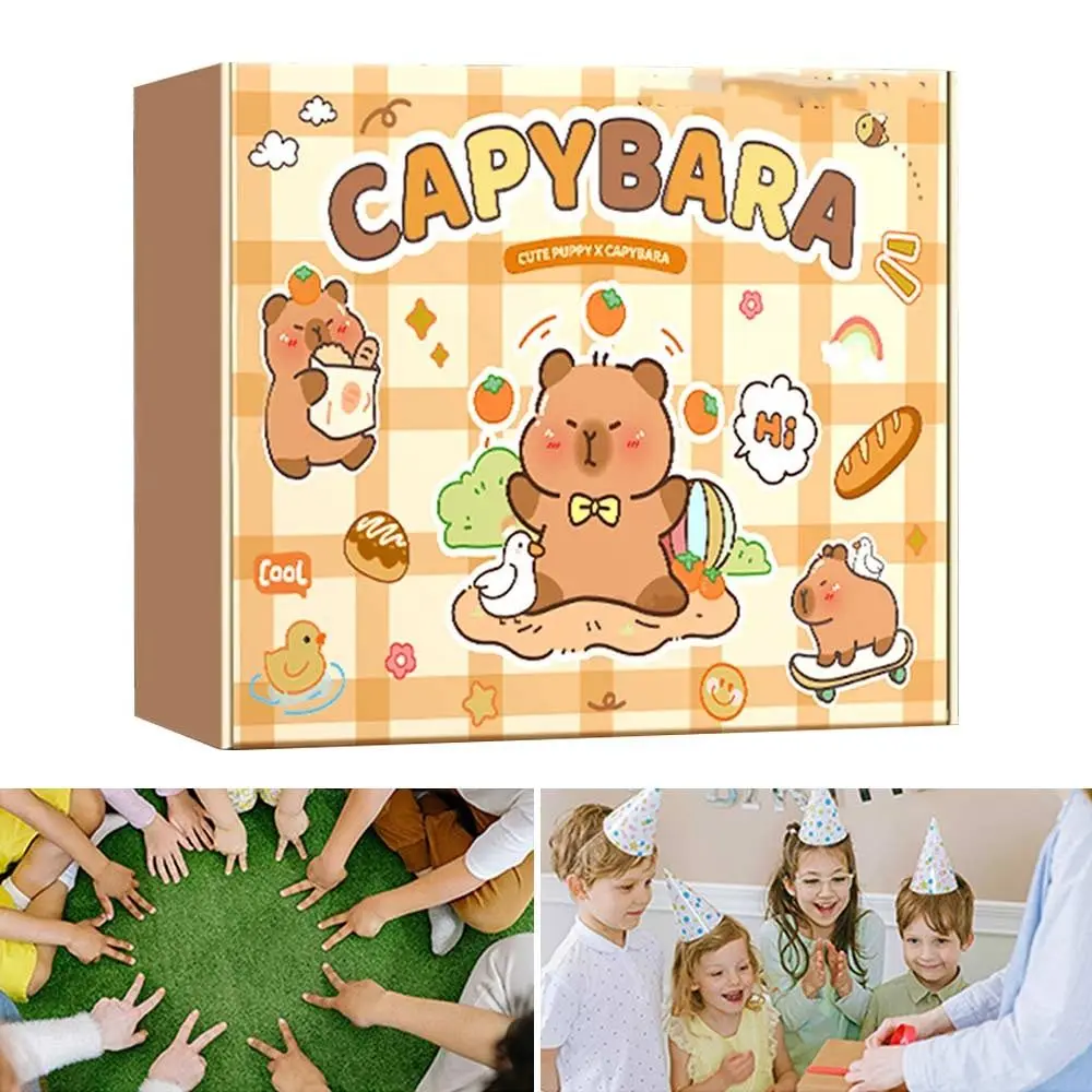 Caja de regalo de gran capacidad, juego de papelería Capybara, Kit de regalo de regreso a la escuela, estuche de lápices, papelería de estudio para