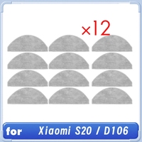 ABKP-12 PCS Cleaning Rag For Xiaomi S20 / D106 Robot Vacuum Cleaner Parts Replacement