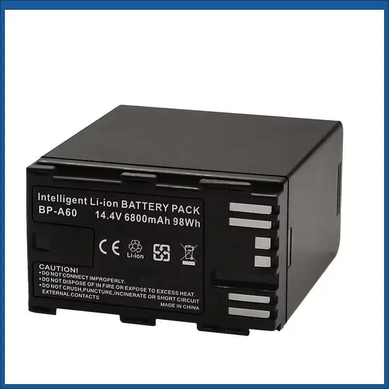 For Canon EOS C200 C200 PL C200B C300 CA-CP200L Mark II XF705 98Wh Replacement Battery New 6800mAh 14.4V BP-A60 Battery