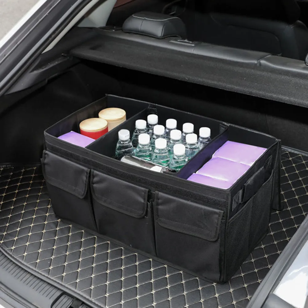 

Прочный портативный органайзер для багажника автомобиля, идеально подходит для хранения аксессуаров в поездках или на ежедневных поездках на работу.