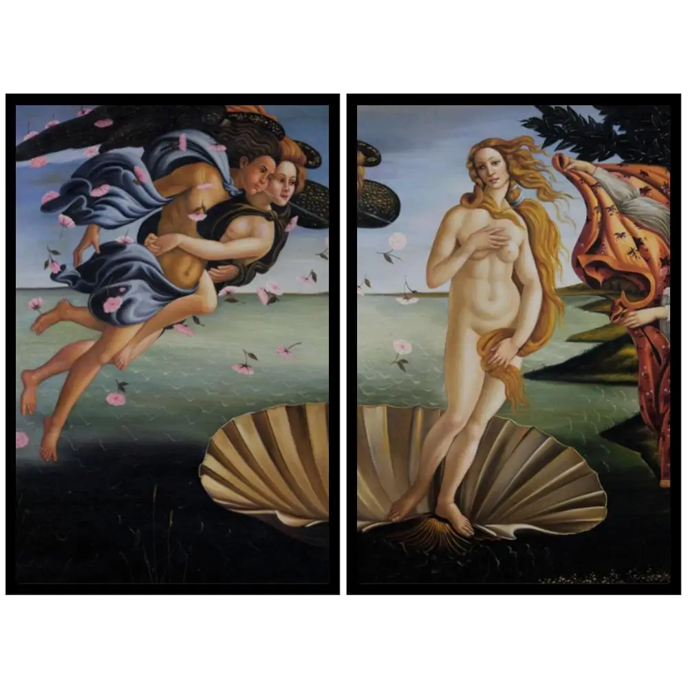 Sandro Botticelli Canvas Art HD Prints Birth of Venus Italian Renaissance Art Nude Painting Modern Decor for Bedroom Hotel Room