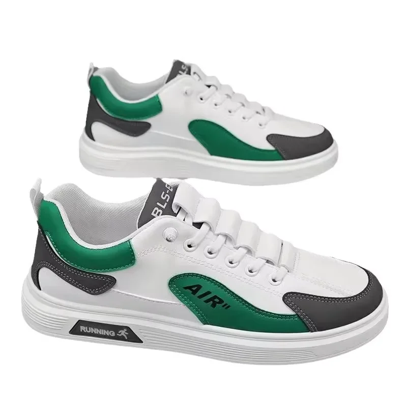 Spring and Autumn 2025 new luxury handsome men's shoes leather low-top fashion trend running sports men's casual trend shoes image 5
