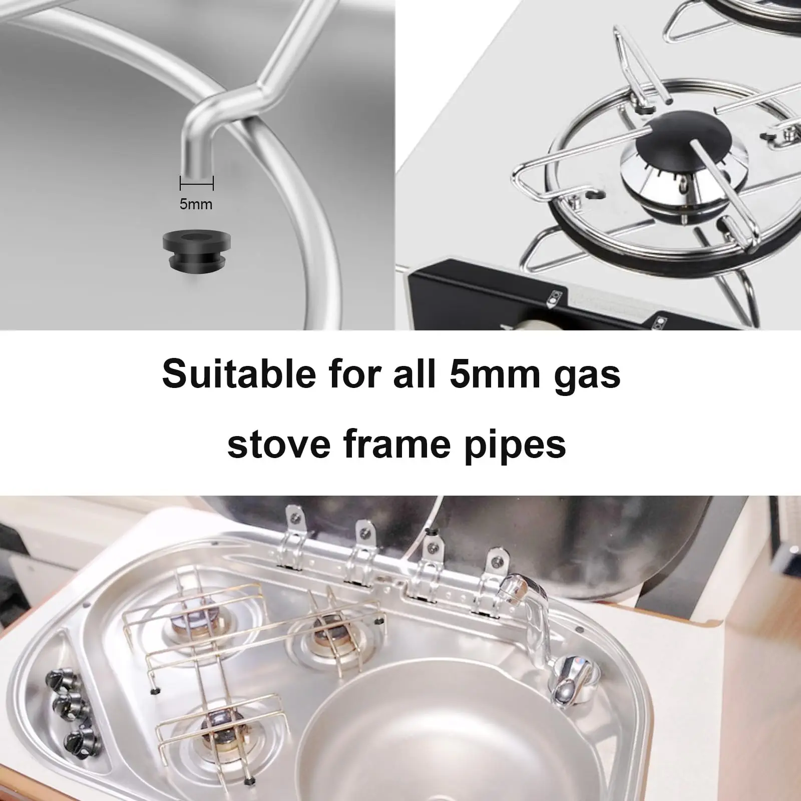 30 قطعة من الحلقات المطاطية للمنزل المتنقل - وعاء 5 مم يدعم/أقدام/قابس لـ Dometic/Smev/Thetford