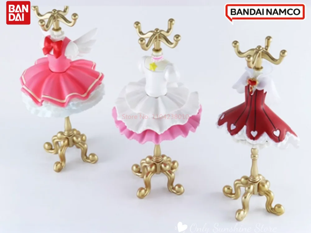 ราวแขวนเสื้อผ้าสไตล์สาวน้อยเวทมนตร์ซากุระจาก BANDAI - ของตกแต่งโต๊ะอเนกประสงค์สำหรับเครื่องประดับ ฟิกเกอร์ของเล่น และงานอดิเรก