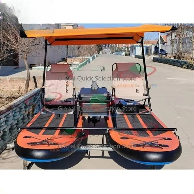 

Inflatable Water Paddle Board Boat Inflatable Water Boat with Tent Inflatable Water Bike for Sale