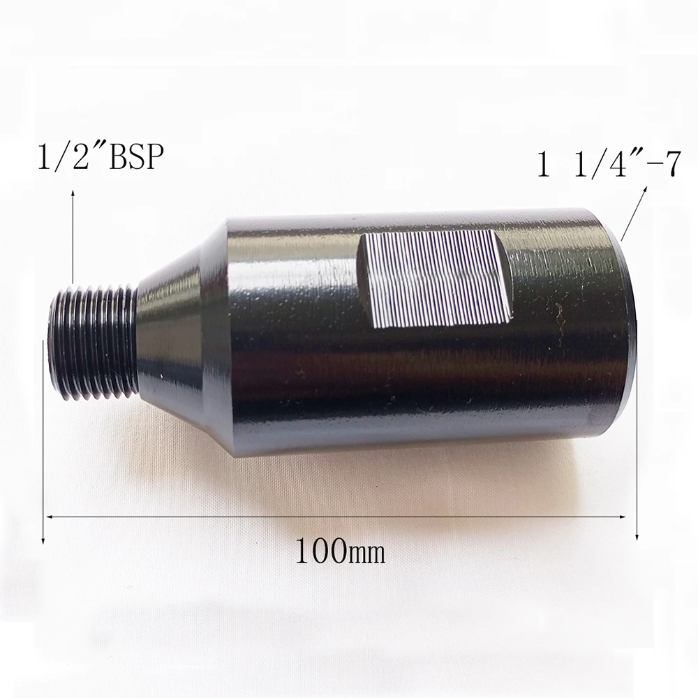 1 Pcs Thread Adapter for Diamond Drill Core Bits Male 1/2BSP to Female 1 1/4-7 UNC Thread Connection Convertor Tools