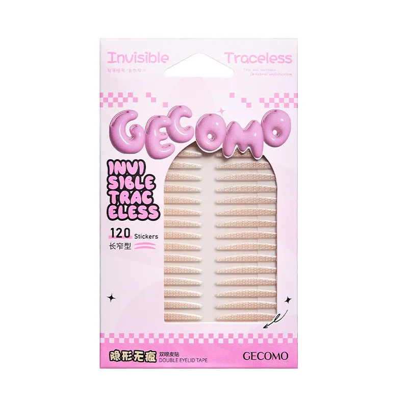 เทปติดตาสองชั้นแบบใส 120/480 ชิ้น ติดทนนาน กันน้ำ สำหรับเปลือกตาเดี่ยว ให้ลุคธรรมชาติ