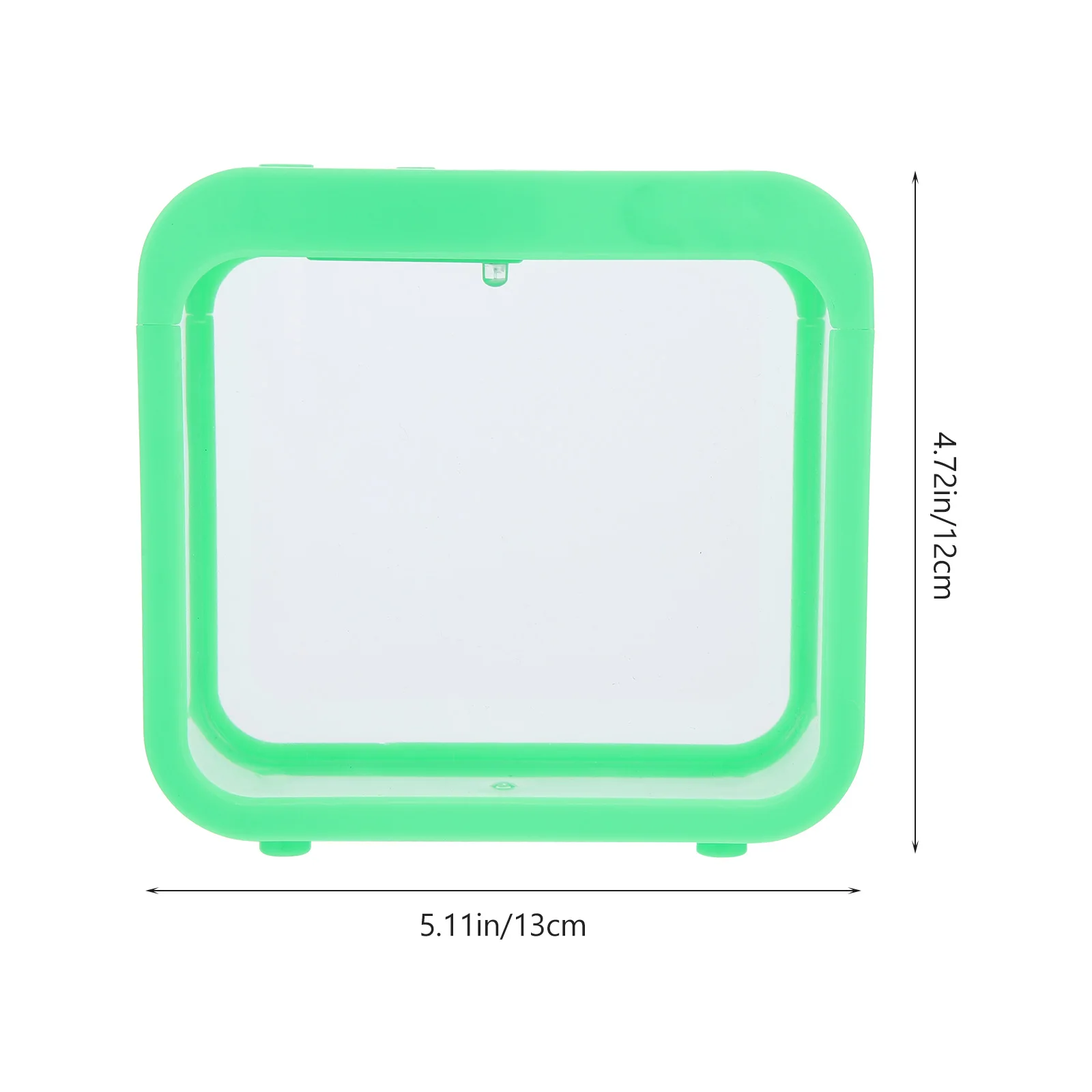 

Aquariums Box with Light Small Fish Container Green Plastic Mini Desktop Tank