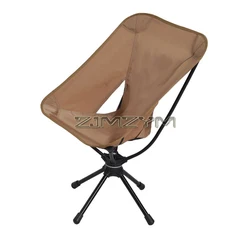 Swivel Portable Camping Chair Compact Collapsible Folding Chair with Carry Bag - Support 140kg - Outdoor Backpacking Chair