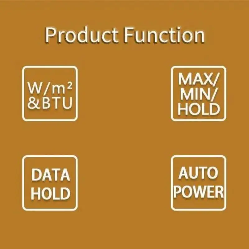 Optical Power Meter Ultraviolet Intensity Meter Tester High Precision Digital Display Solar Irradiance Meter