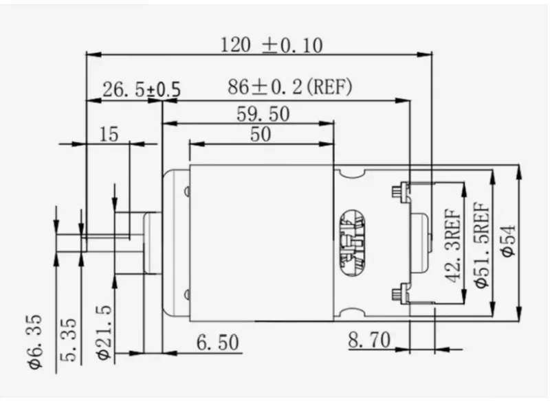 997 200W Motore ad alta velocità DC ad alta velocità 12v24v controllo della velocità rotazione positiva e negativa Rasaerba applicabile