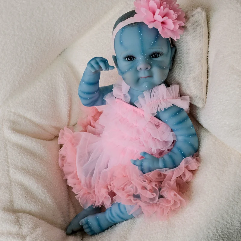 18-inch Pink Tulle Dress Bettie Avatar Realistic Doll Hand-Painted Skin Full Silicone Reborn Doll