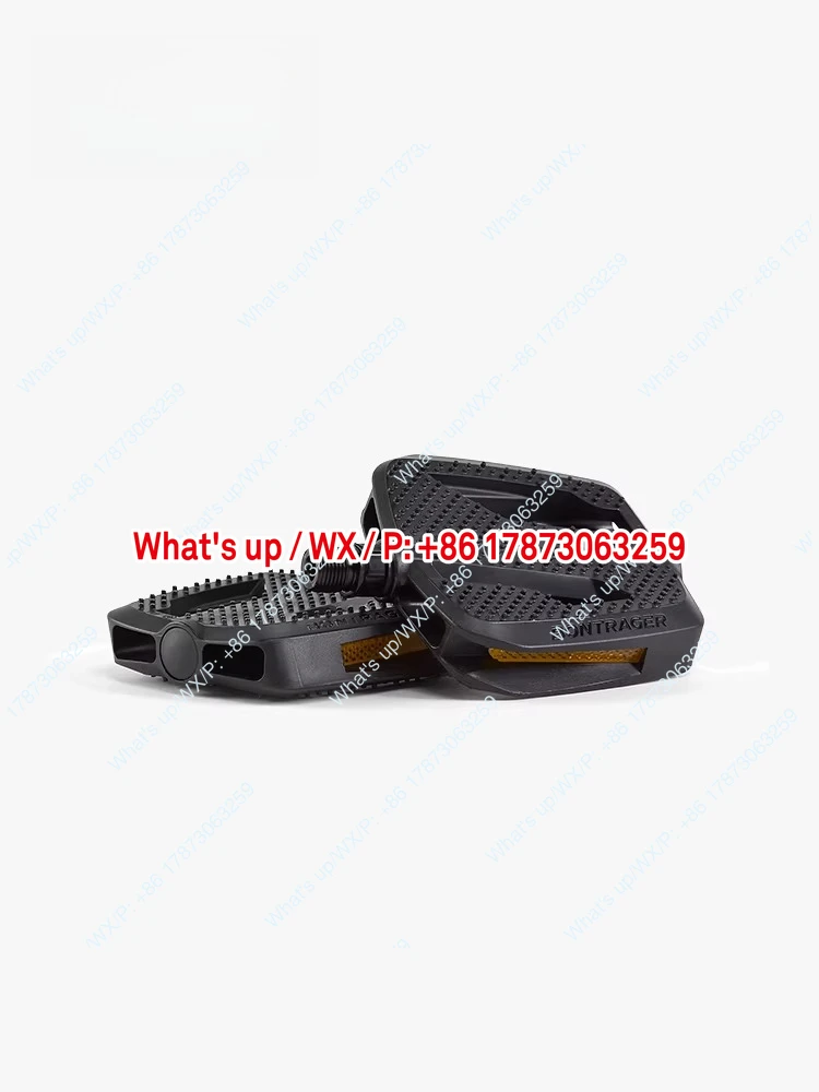 2Pcs city commuter flat pedal, non-slip reflective, alloy axis 9/16 inch, bicycle platform pedal