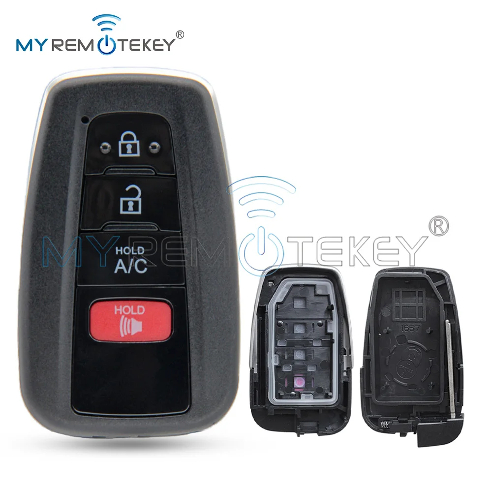 

REMTEKEY FCC HYQ14FBE/PN 89904-47460 Умный корпус ключа с 4 кнопками для Toyota Prius Prime 2017-2021 гг.