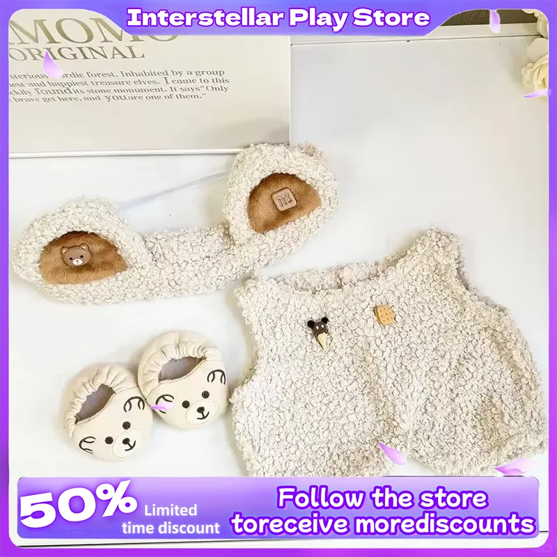 

Only Clothes For 58cm Stretch Cloth Clothes Baby Clothes Clothing Sets Accessories Suitable For Zimomo Doll Circle Bear Jumpsuit