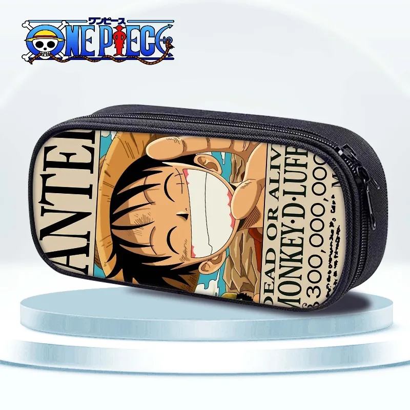 Cartoon Character One Piece Luffy Chopper Stationery Bag, Creative Large-Capacity Portable Waterproof Zipper Student Pencil Case view 6