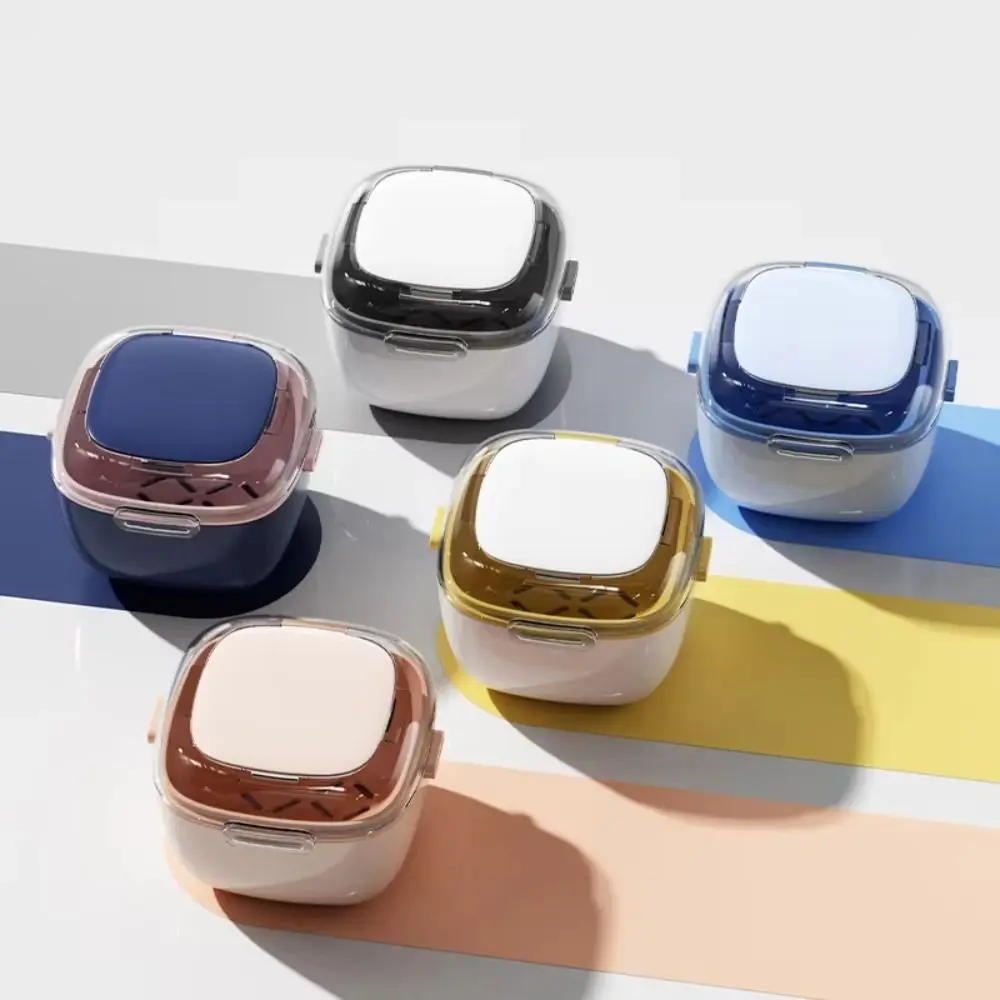 

Portable Double Layer Invisible Braces Box Cleaning Box Soak Box Denture Storage Box Draining Orthodontic Retainer Case