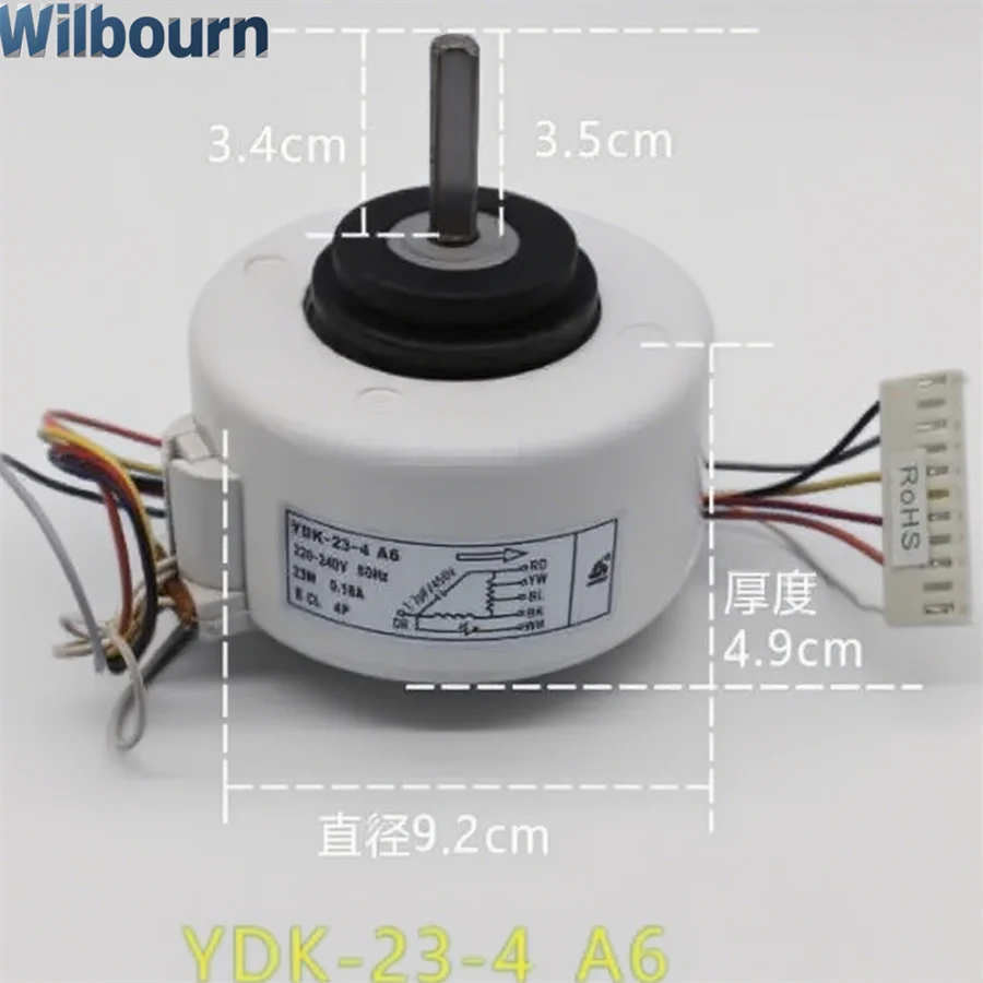 

New air conditioning accessories YDK-27-4 A6 D6 motor fan YDK-23-4 A6 D6 A8 A5 AC motor fan