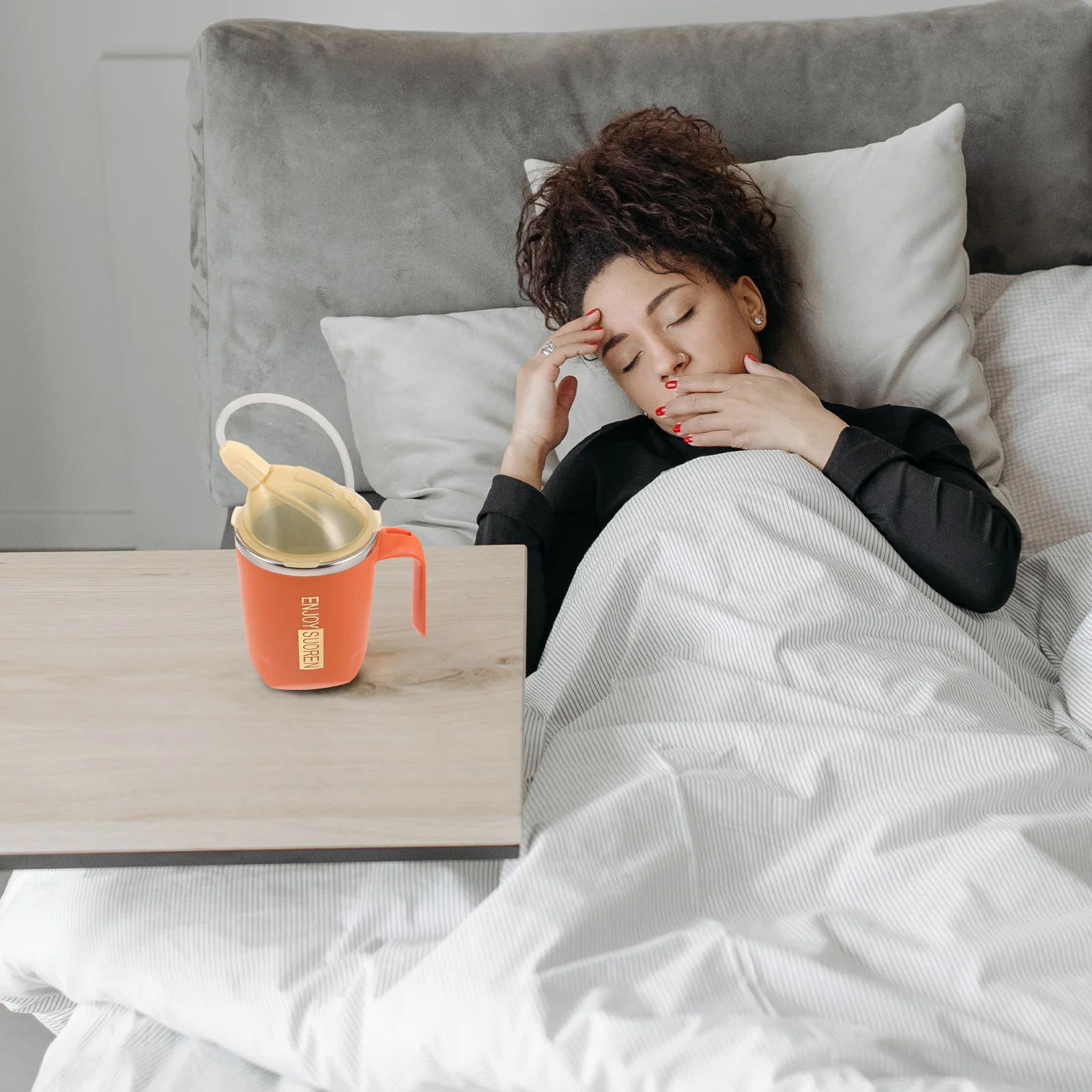 

14Oz/400Ml Dysphagia Cups Stainless Steel Spill-Proof Adjustable Flow Nursing Mug For Bedridden Patients Elderly Swallowing Aid