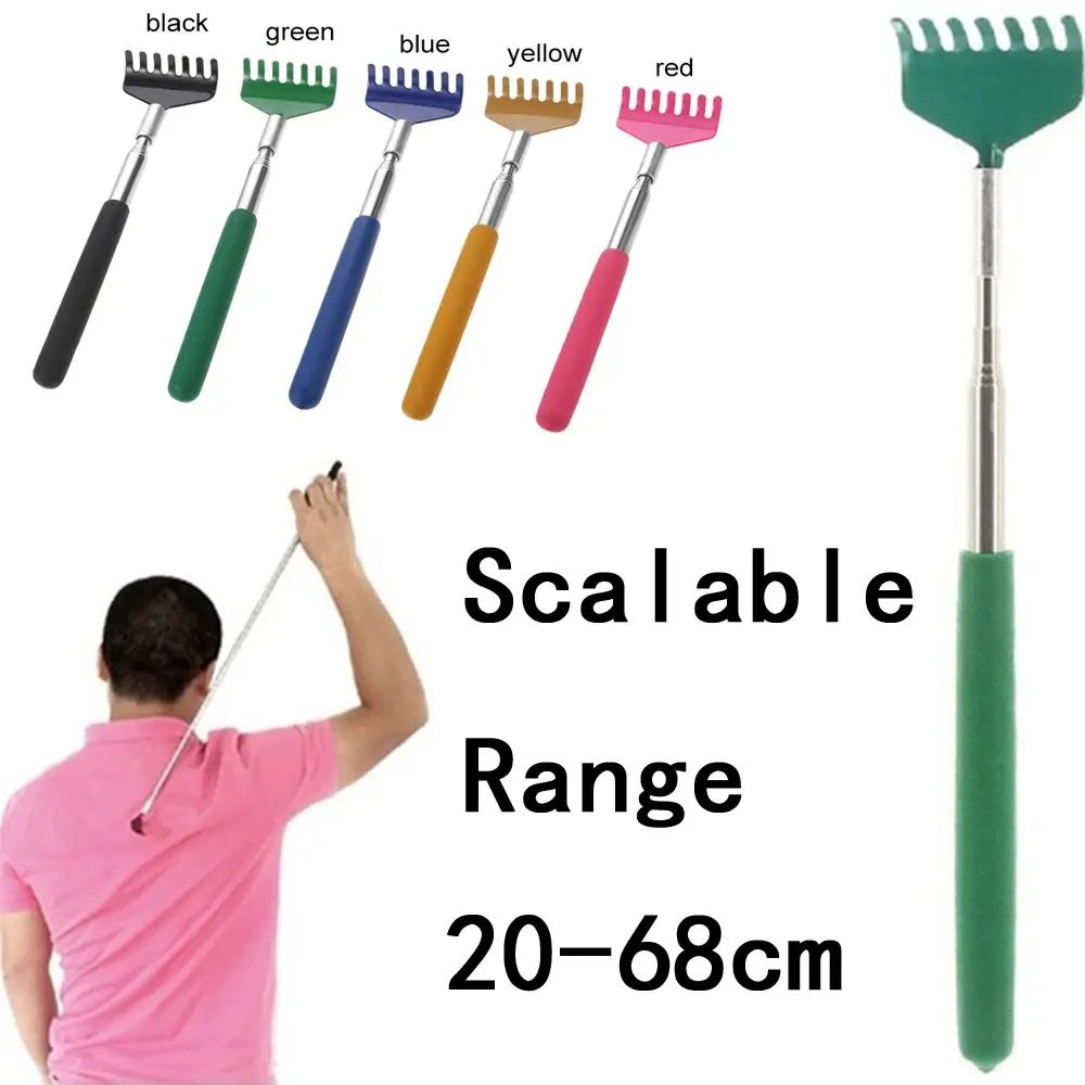 

Handy Extensible Relieve itching Soft Telescopic Five-tooth Scratching Device Back Scratcher Itch Scratching Massage Tools