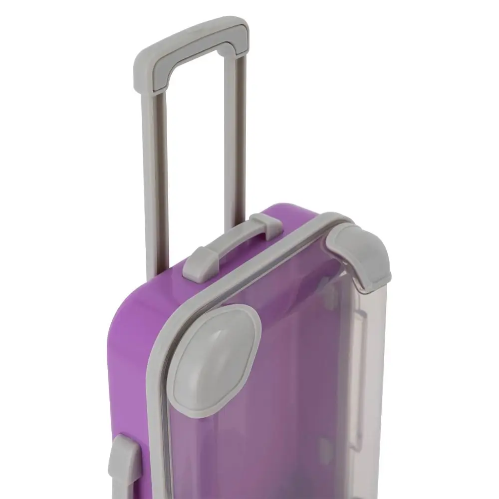 حقيبة صغيرة مصغرة صندوق الحلوى تخزين الملحقات محاكاة حقيبة تروللي بعجلات الرموش الصناعية صناديق التعبئة والتغليف المحمولة #5