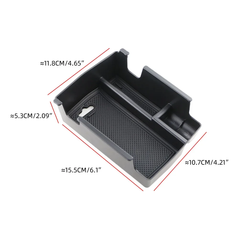 Compartimento Central de coche, caja de almacenamiento con reposabrazos, bandeja organizadora para Jeep Compass 2022 2023 2024, accesorios interiores de almacenamiento ABS