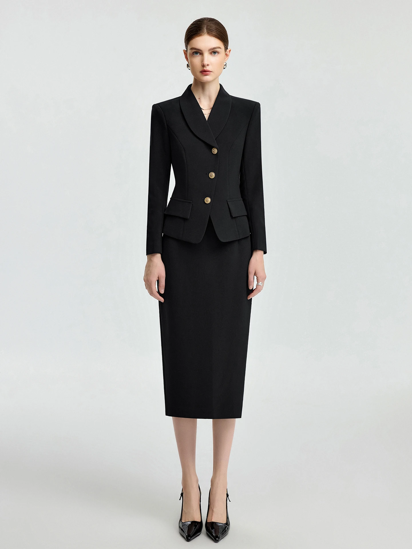 

Professional Business Women's Skirt Suit Spring New Style Air Stewardess Uniform Workwear Formal Occasion Ensemble