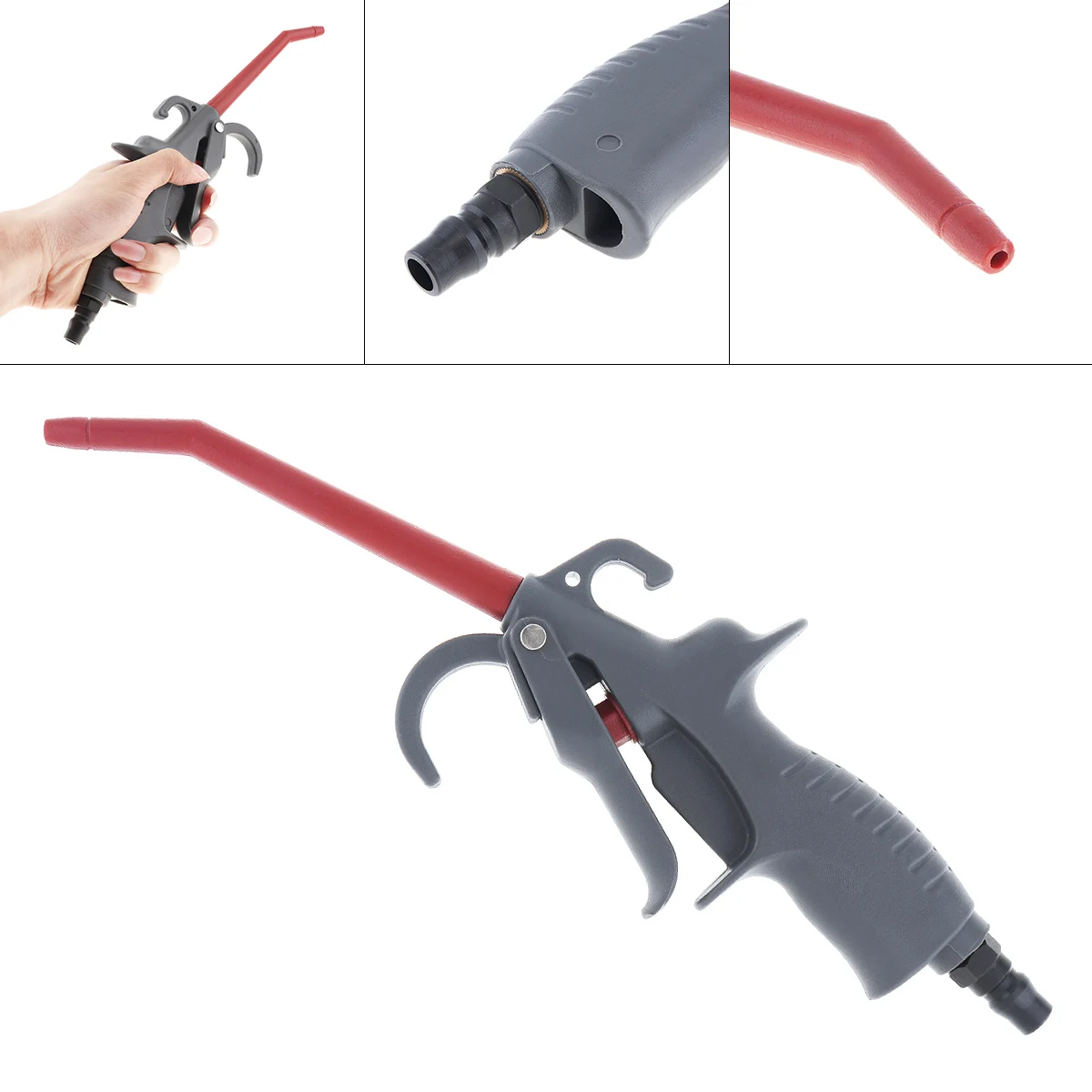 

Plastic Steel Short Nozzle Pneumatic Blow Gun Air D uster D ust Gun with Press Type Switch and Quick Connector for Factory