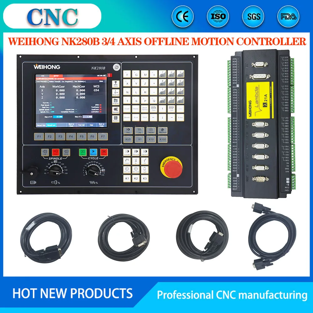 Nc Studio NK280B large-scale offline machining center control system 3/4-axis motion controller supports automatic tool change