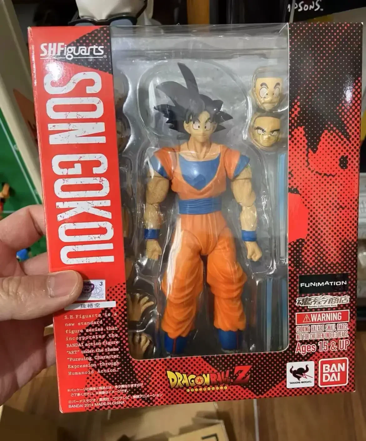 100% оригинальные Bandai Sh Figuarts Shf Son Goku 1,0 фигурки героев аниме модель игрушки фигурка ПВХ подарки черные волосы