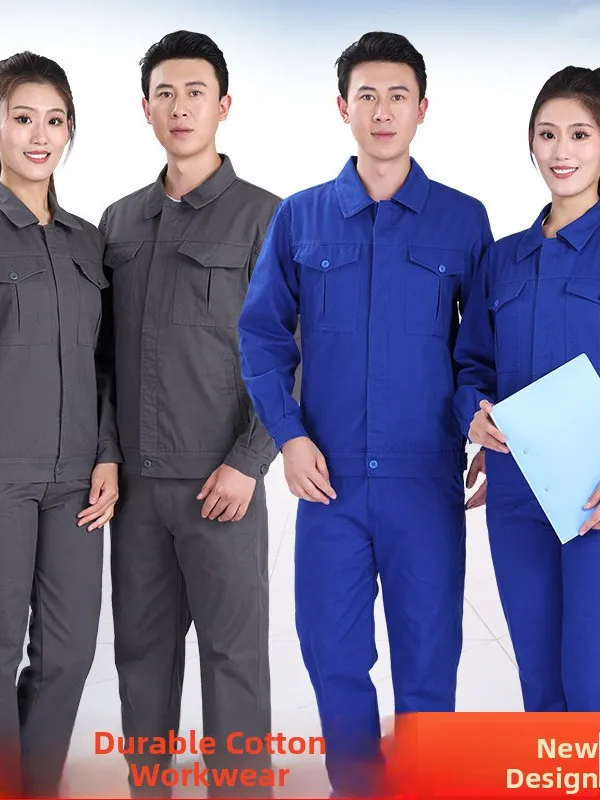 

Pure Cotton Work orm Set for Men And Women Construction Site Welding Protective Clothing Anti-Scalding Workwear