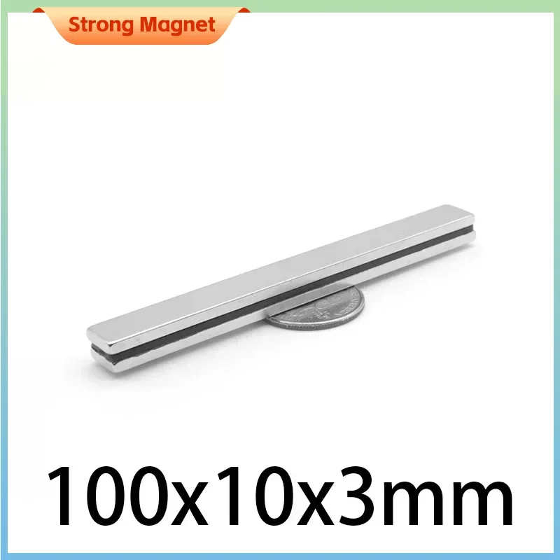 

2/3/5/10/15/20PCS 100x10x3 Longer Quadrate Rare Earth Neodymium Magnet N35 Block Permanent Neodymium Magnet 100x10x3mm 100*10*3