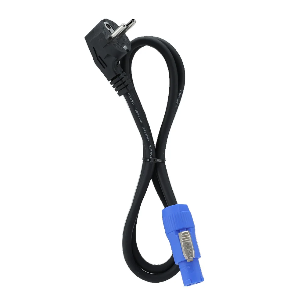Powercon Plug Stage Light Power Supply Cord High Quality Black 3core 1M 2M 3M Power Connect Cable DMX Light LED Light Event Show