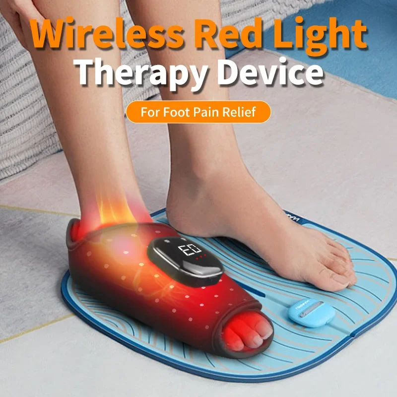 

850nm Near-Infrared Red Light Therapy Mat Pain Relief Beauty Device for Foot Wrist Shoulder Knee - Promotes Blood Circulation